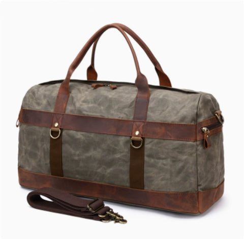 Wasserdichte Handtasche aus Wachs-Canvas – Bild 6 | LuxeStyle