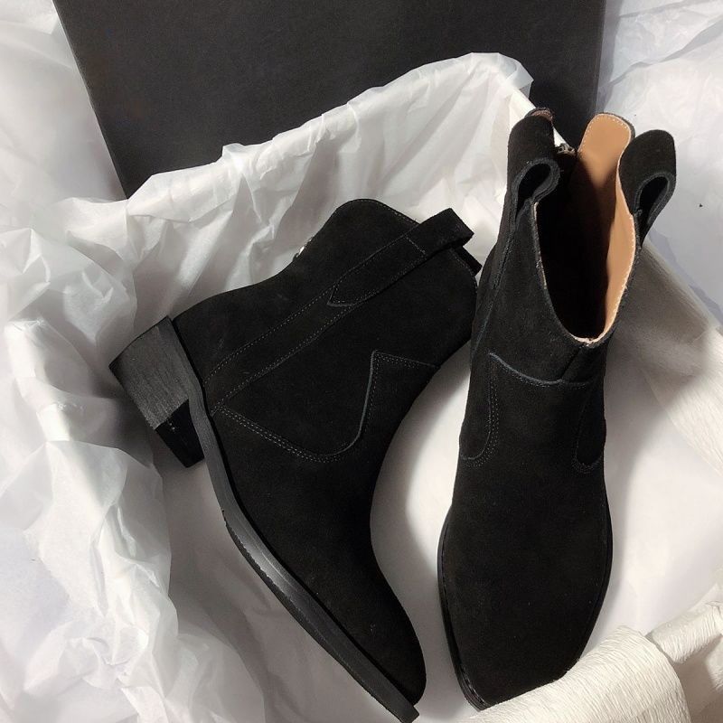 Retro Slip-On Ankle-Boots in drei Farben | LuxeStyle