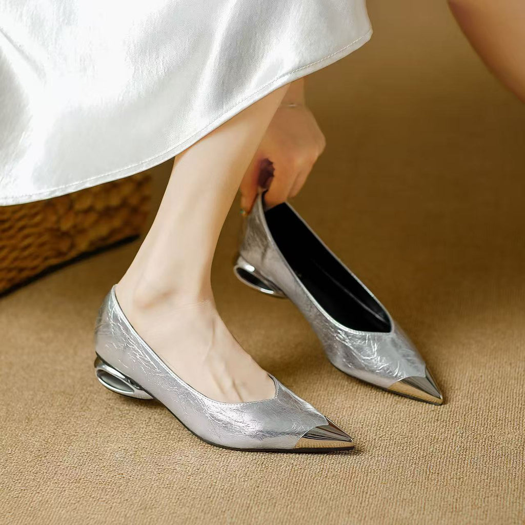 Elegante Mid-Heel Pumps mit offener Spitze