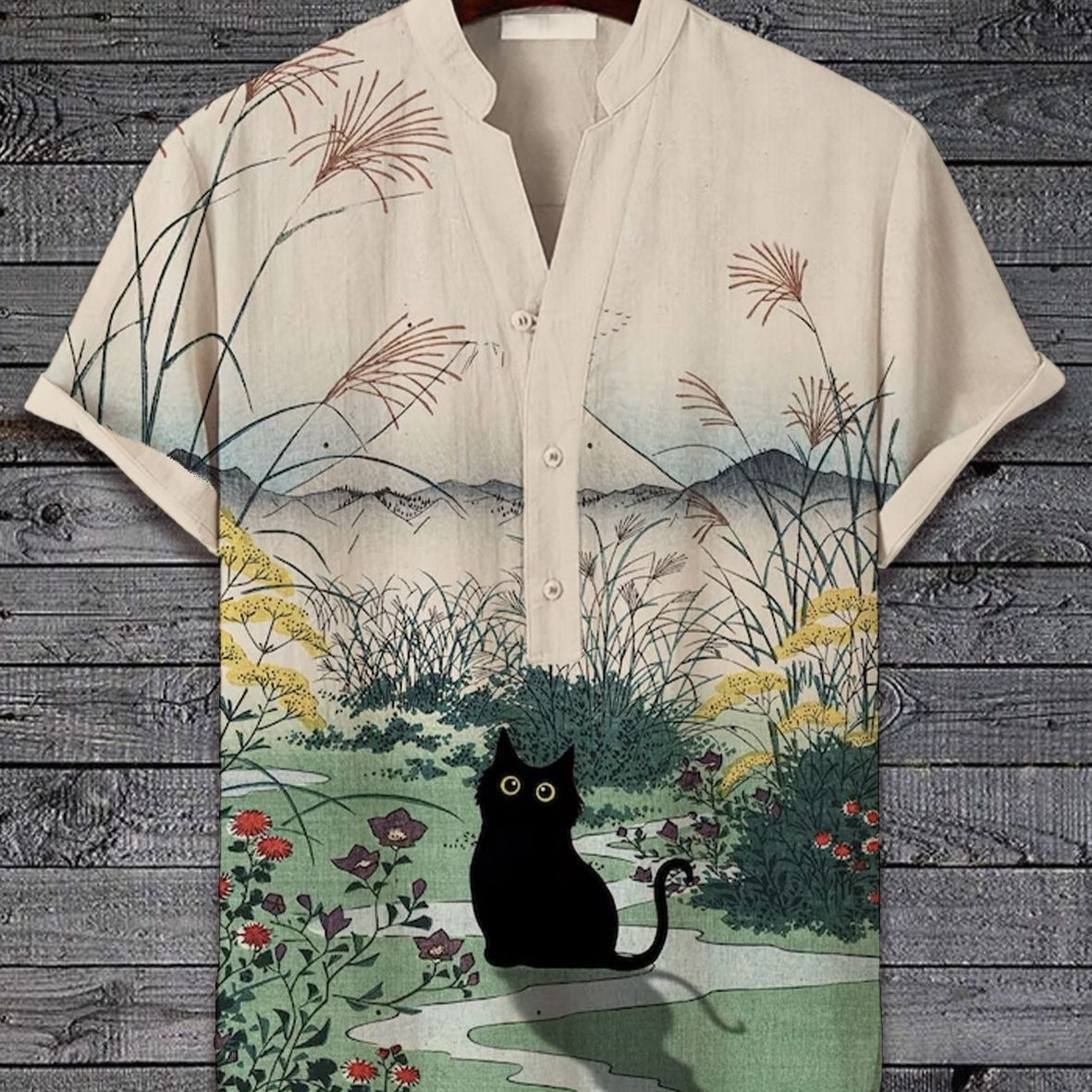 3D Digital Animal Style Kurzarmhemd – Bild 6 | LuxeStyle