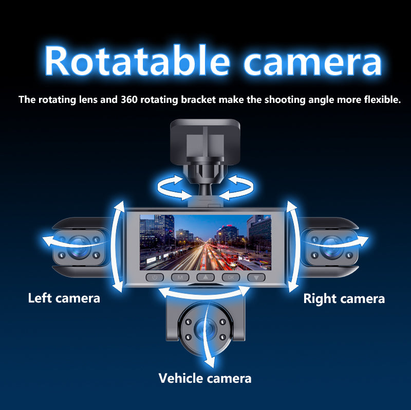 5-Kamera-Fahrzeugaufzeichner 1080P HD Nachtsicht mit App-Videozugriff