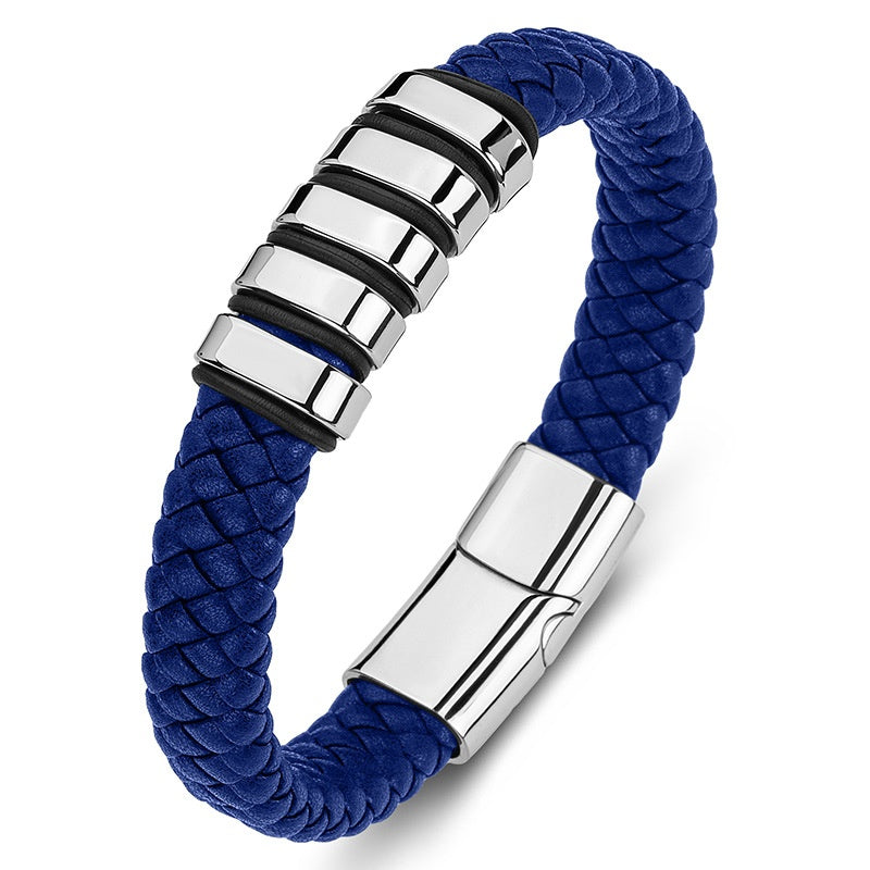 Lederarmband aus Titanstahl – Bild 8 | LuxeStyle