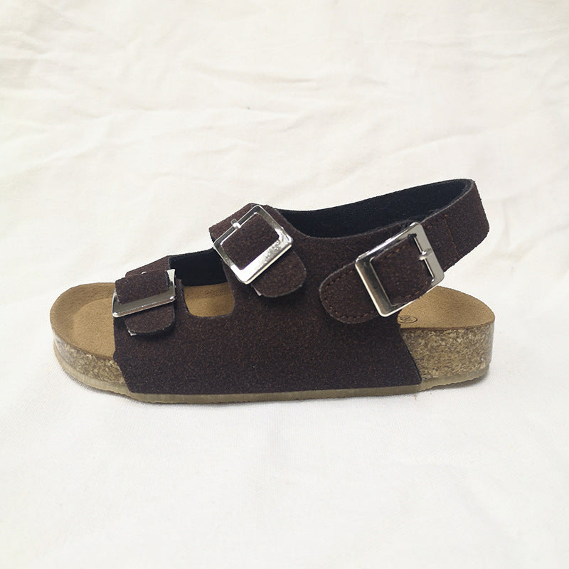Kinder Sandalen mit Klettverschluss und Korksohle – Bild 8 | LuxeStyle