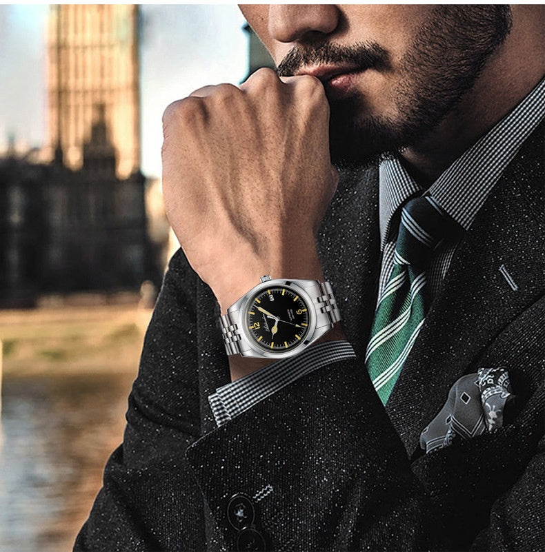 Automatische mechanische Armbanduhr aus 316L Edelstahl – Bild 10 | LuxeStyle