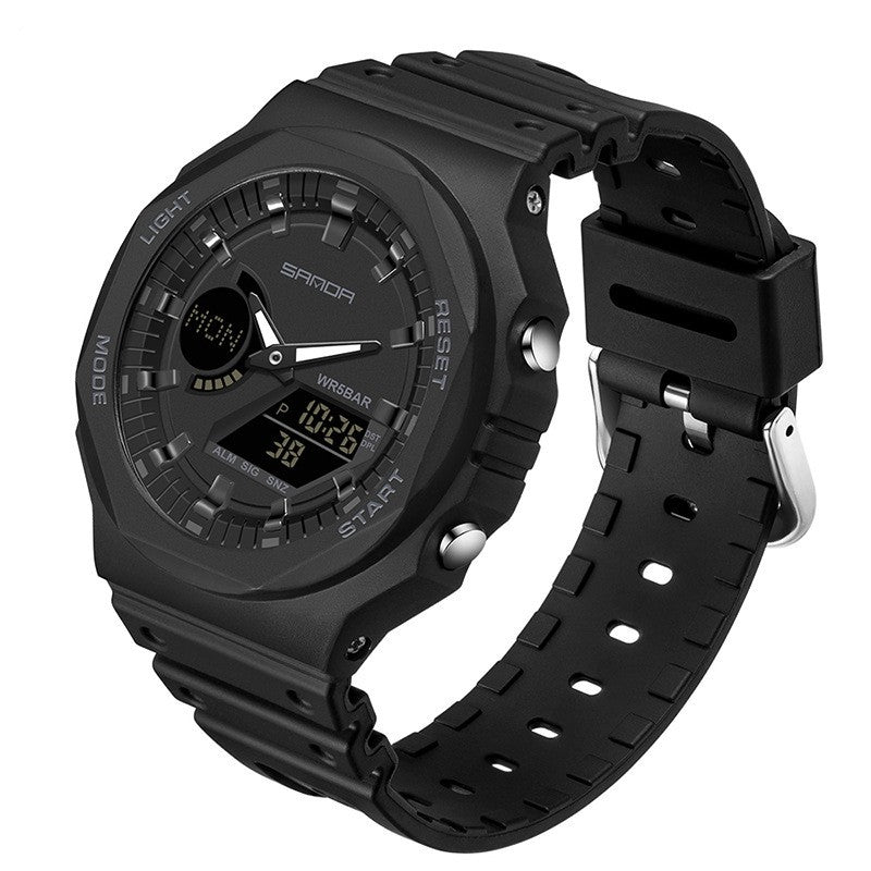 Multifunktionale Sport-Armbanduhr mit Doppeldisplay und wasserdicht
