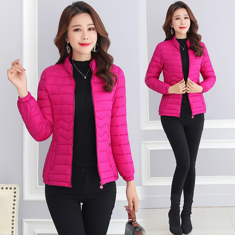Kurze, leichte Damen-Jacke aus Baumwolle – Bild 3 | LuxeStyle