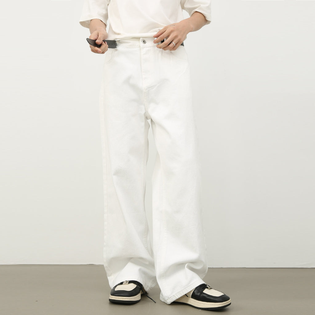 Loose Fit Straight Jeans im Korean Style