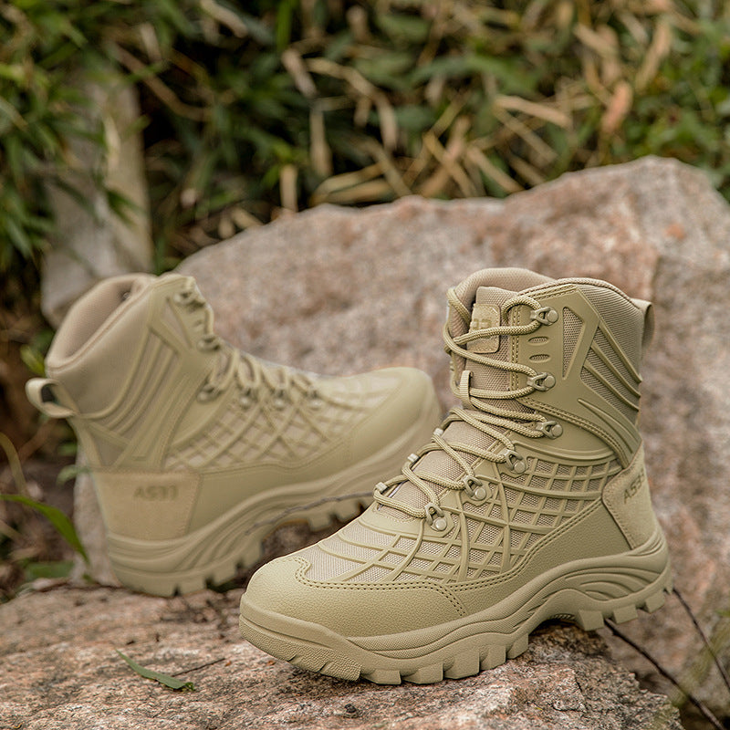 Taktische Mid-Cut-Stiefel mit Gummisohle – Bild 8 | LuxeStyle