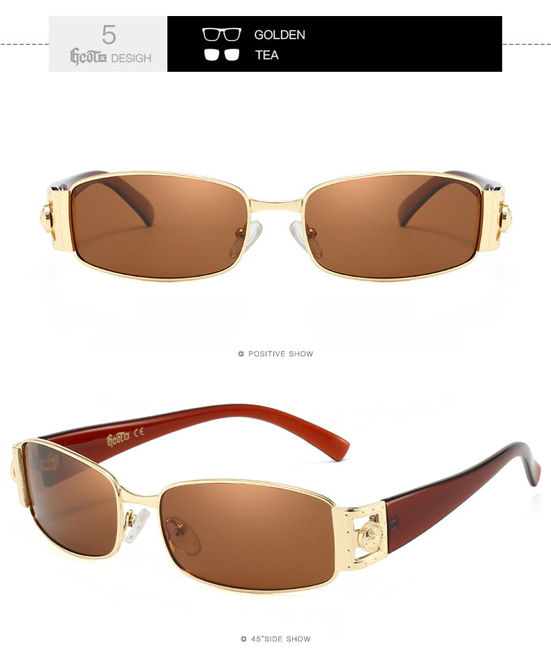Vintage Sonnenbrille mit quadratischem Rahmen
