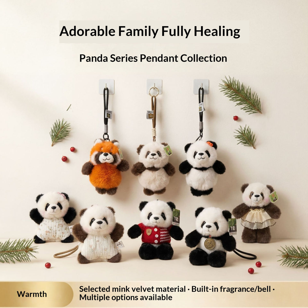 Plüsch-Panda-Anhänger | LuxeStyle
