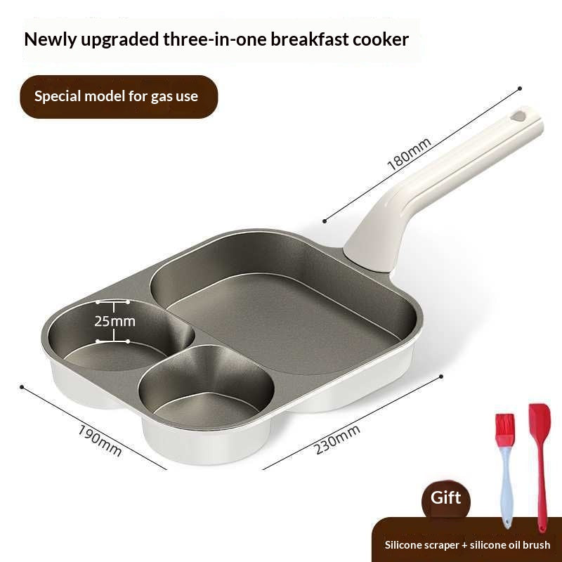 3-in-1 Antihaft-Frühstückspfanne