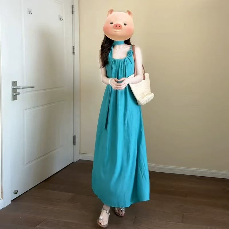 Elegantes langes Kleid im französischen Stil
