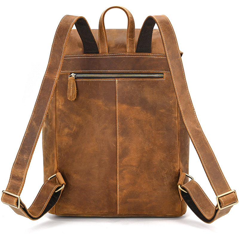 Retro Leder-Rucksack