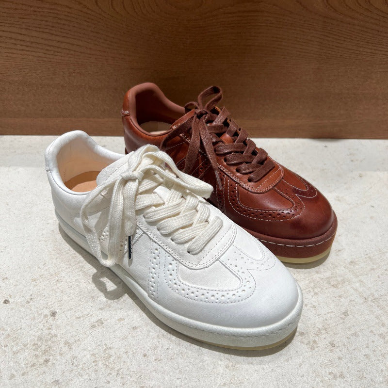 Sportliche Leder-Freizeitschuhe für Damen