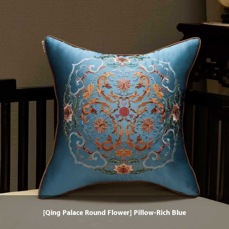 Klassischer Kissenbezug mit chinesischer Stickerei – Bild 7 | LuxeStyle