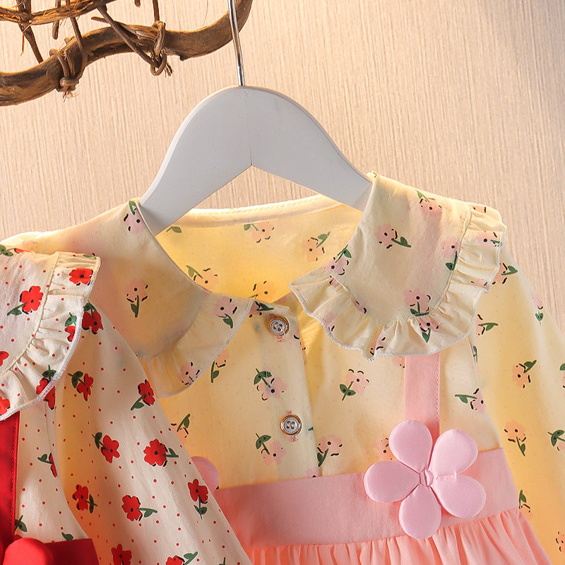 Baby-Mädchen A-Linien-Rock mit Blumenmuster – Bild 3 | LuxeStyle