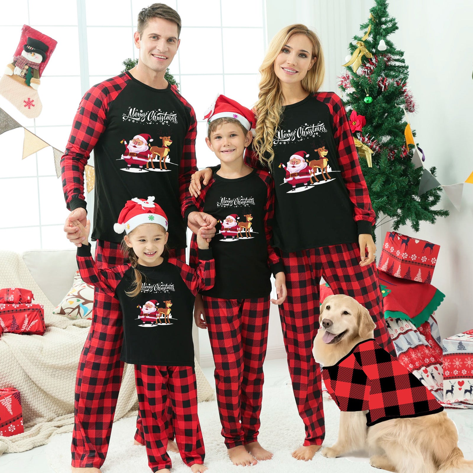 Weihnachts Pyjama-Set für die ganze Familie