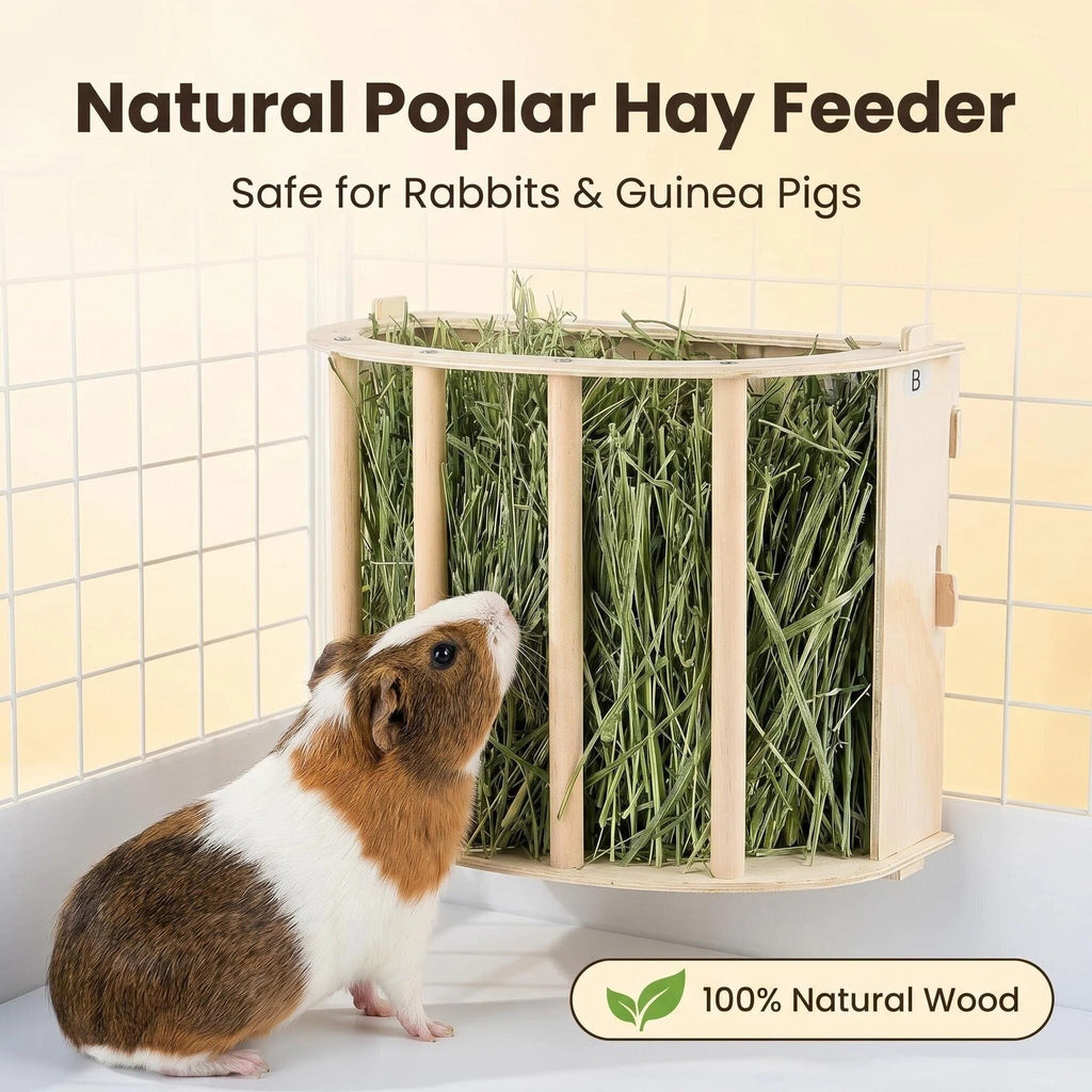 Holz-Futterspender für Kaninchen | LuxeStyle