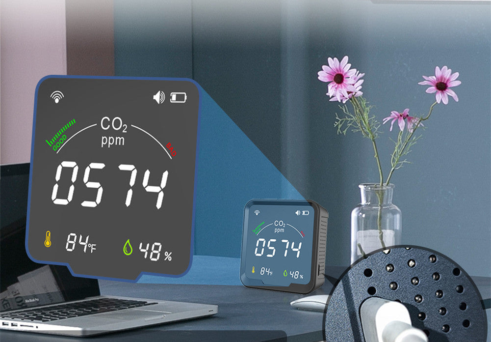 WLAN-Temperatur- und Feuchtigkeitssensor mit CO2-Warner – Bild 2 | LuxeStyle