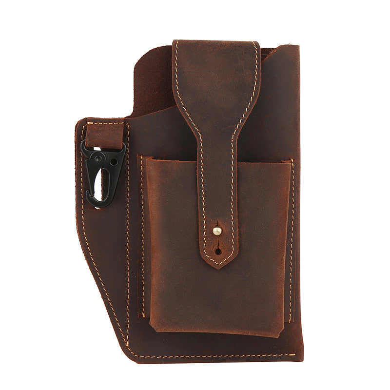 Vintage-Bauchtasche aus Rindsleder für Herren