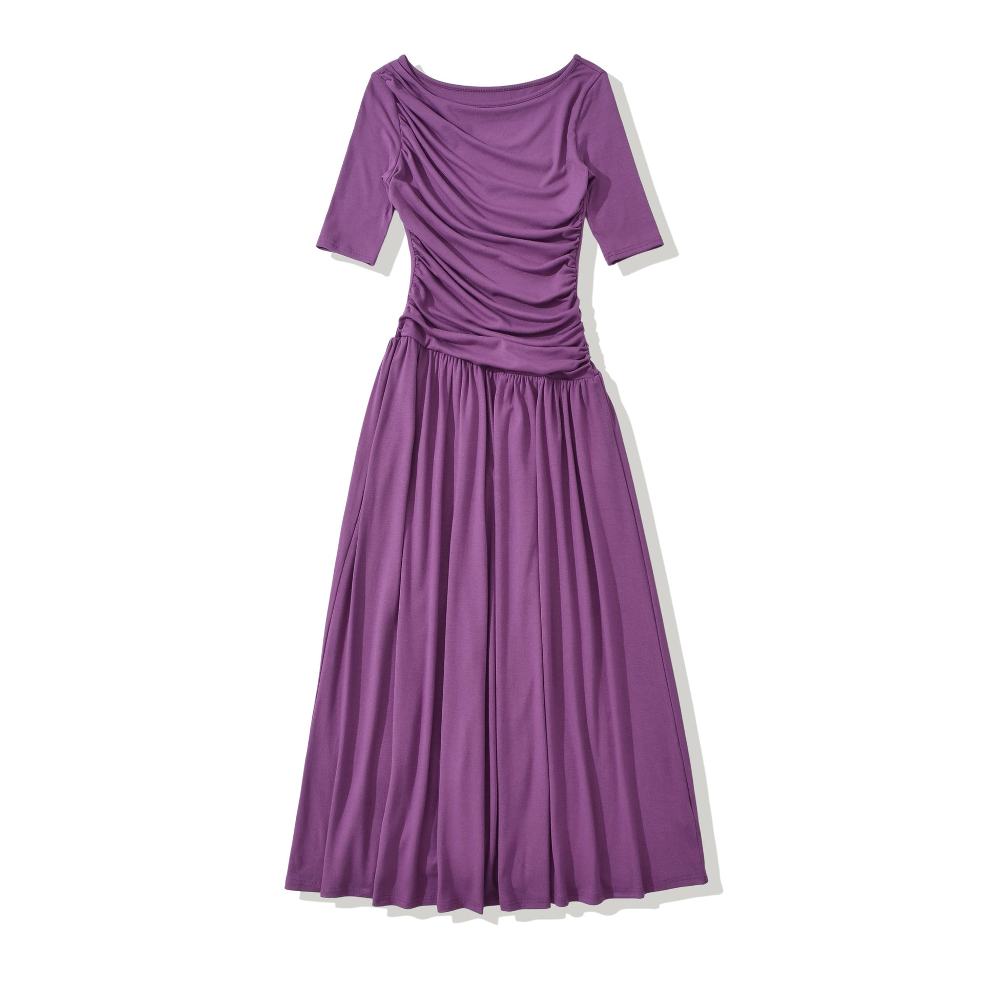 Elegantes Midi-Kleid mit Pleuron