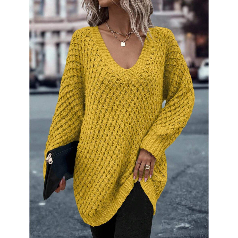 Lässiger Pullover mit extra-langen Ärmeln