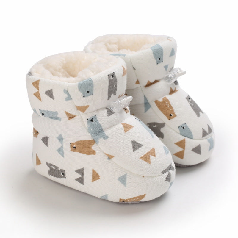 Warme Baby Winterstiefel mit Cartoon-Motiven