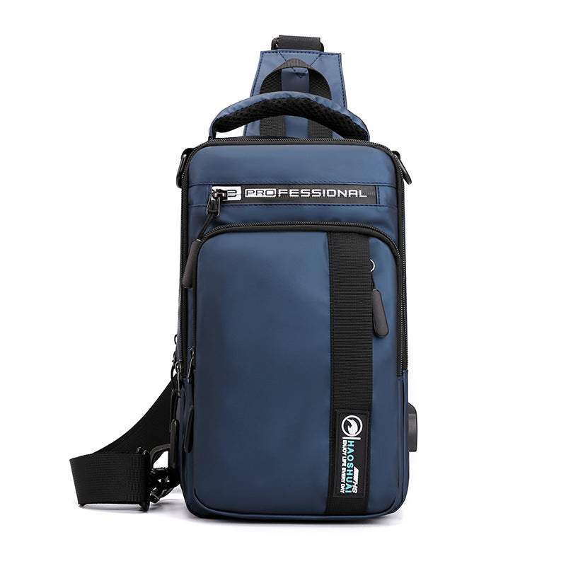 Nylon Brusttasche mit Reissverschluss, wasserdicht – Bild 3 | LuxeStyle