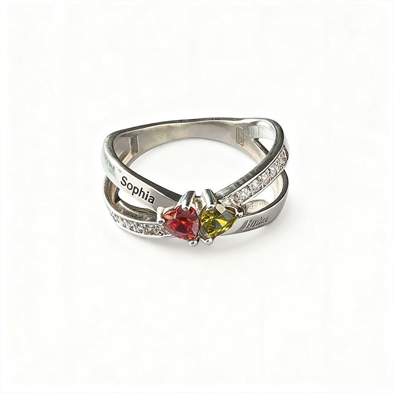 Personalisierter Ring mit Geburtsstein – Bild 5 | LuxeStyle