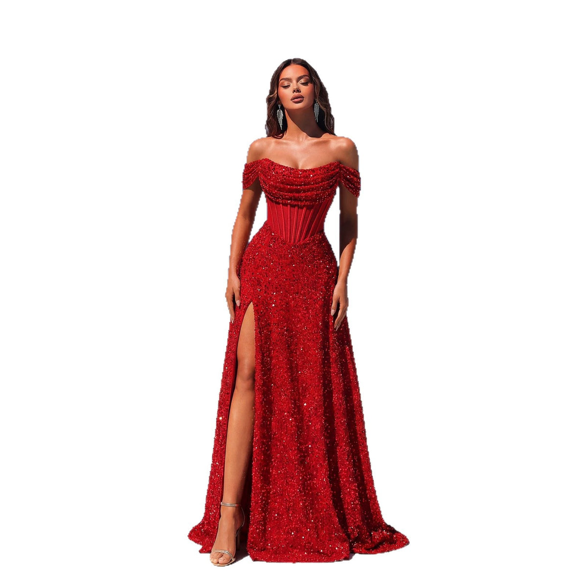 Elegantes Abendkleid mit Schlitz – Bild 6 | LuxeStyle