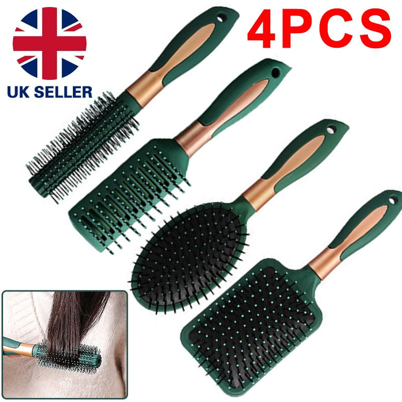 4-teiliges professionelles Haarbürsten-Set