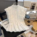 Elegantes Off-Shoulder Spitzen-Top mit Taillierung – Bild 6 | LuxeStyle