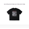 Personalisierter 9-Grid-Druck Kurzarm-T-Shirt Herren Casual