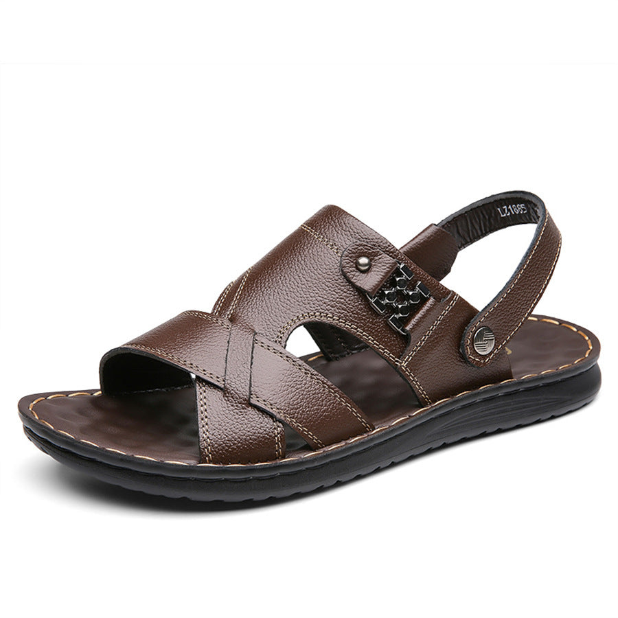 Rutschfeste Outdoor-Sandalen aus Mikrofaserleder