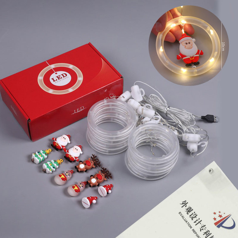 LED Lichtervorhang «Santa Claus»