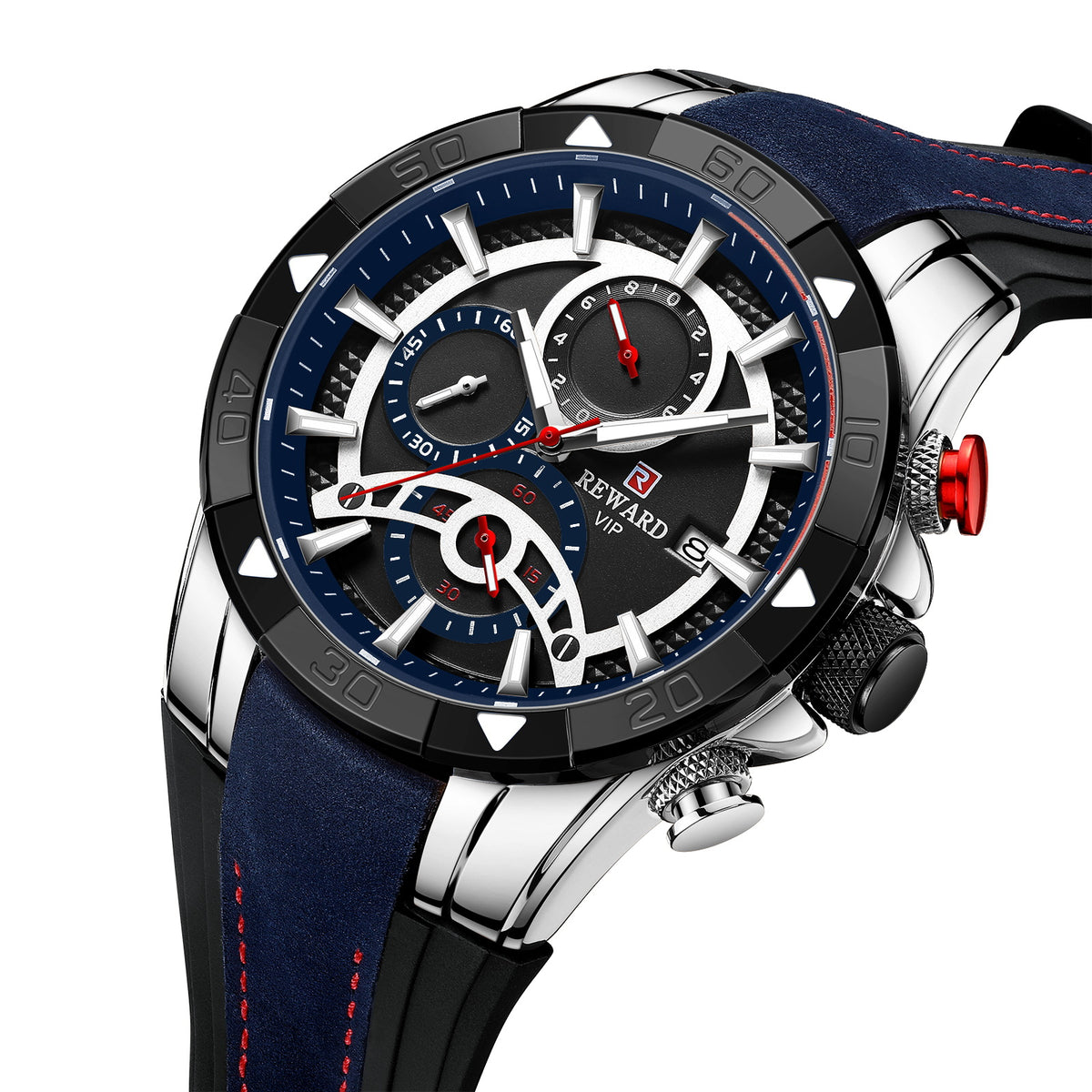 Herren Quarzuhr mit Kalender und Silikonarmband – Bild 3 | LuxeStyle
