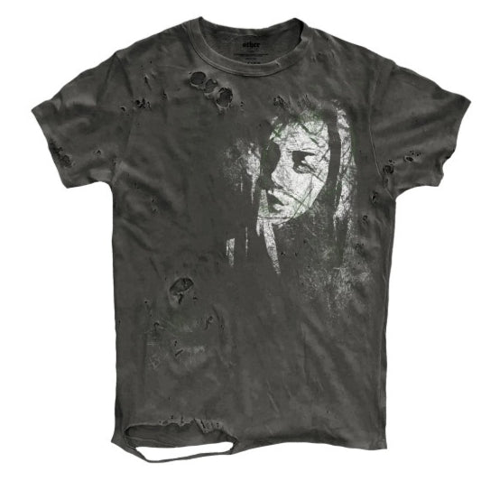 Geknittertes Kurzarm-T-Shirt für Herren
