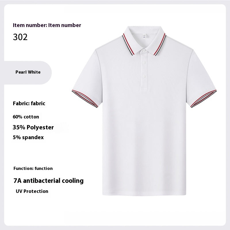 Herren Sommer T-Shirt mit Reverskragen – Bild 13 | LuxeStyle