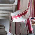 Rot gestreifter Vorhang, halb verdunkelnd – Bild 2 | LuxeStyle