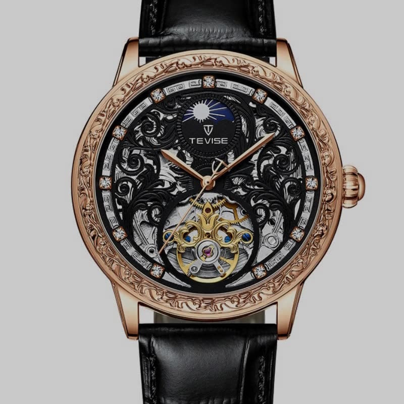 Herren-Mechanik Armbanduhr Wasserdicht