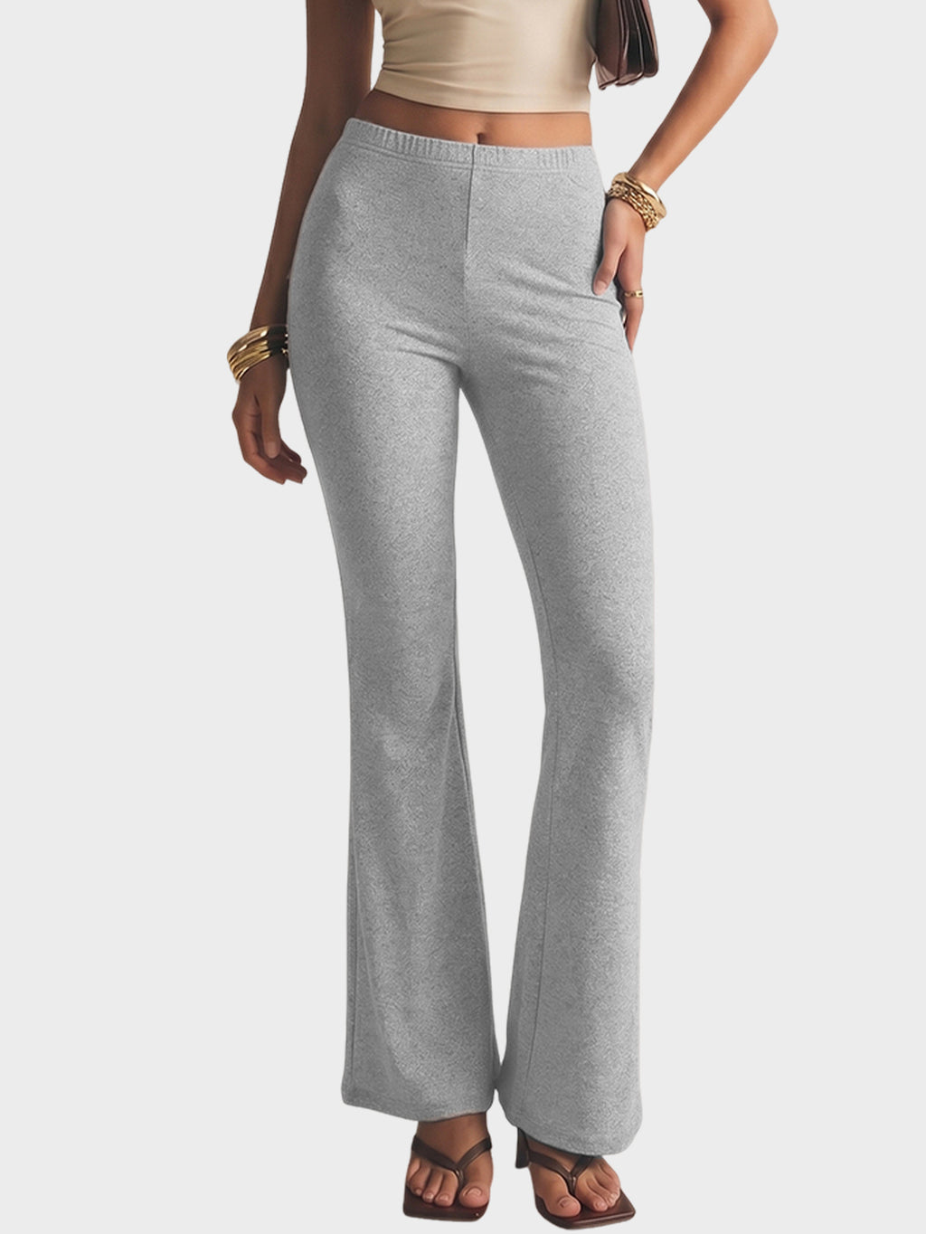 High-Waist Bootcut Sporthose für Damen