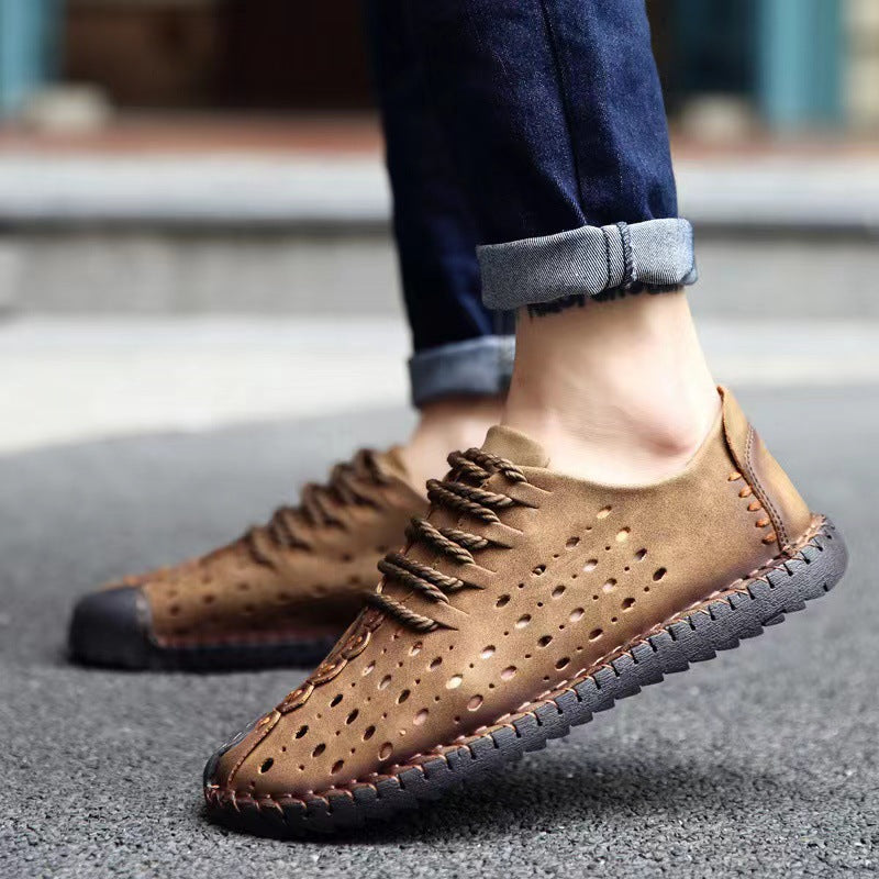 Atmungsaktive Loafer mit Handnaht – Bild 9 | LuxeStyle