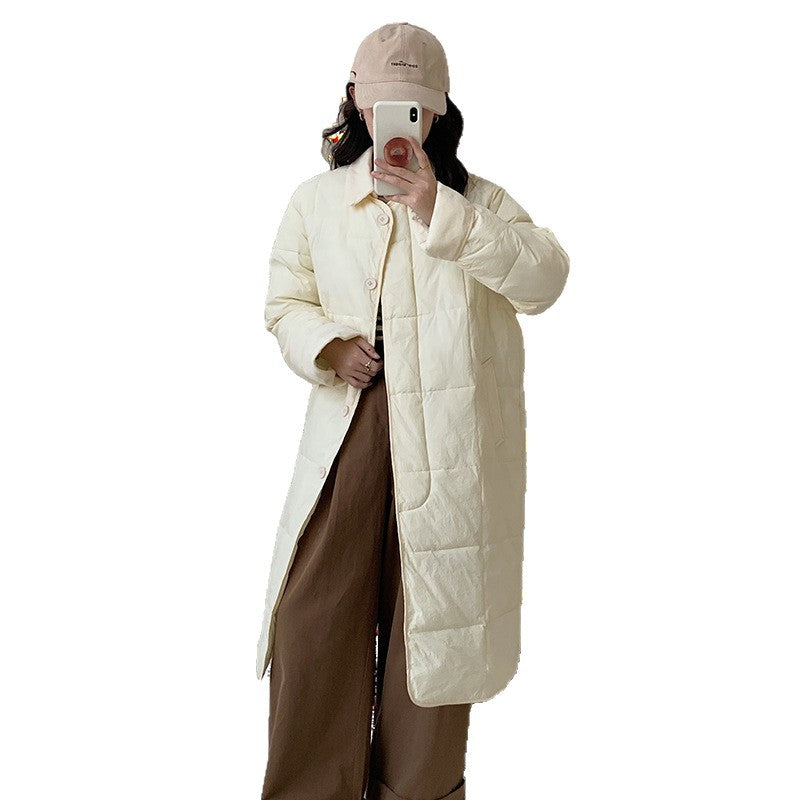 Gefütterter Damen-Mantel im Slim-Fit