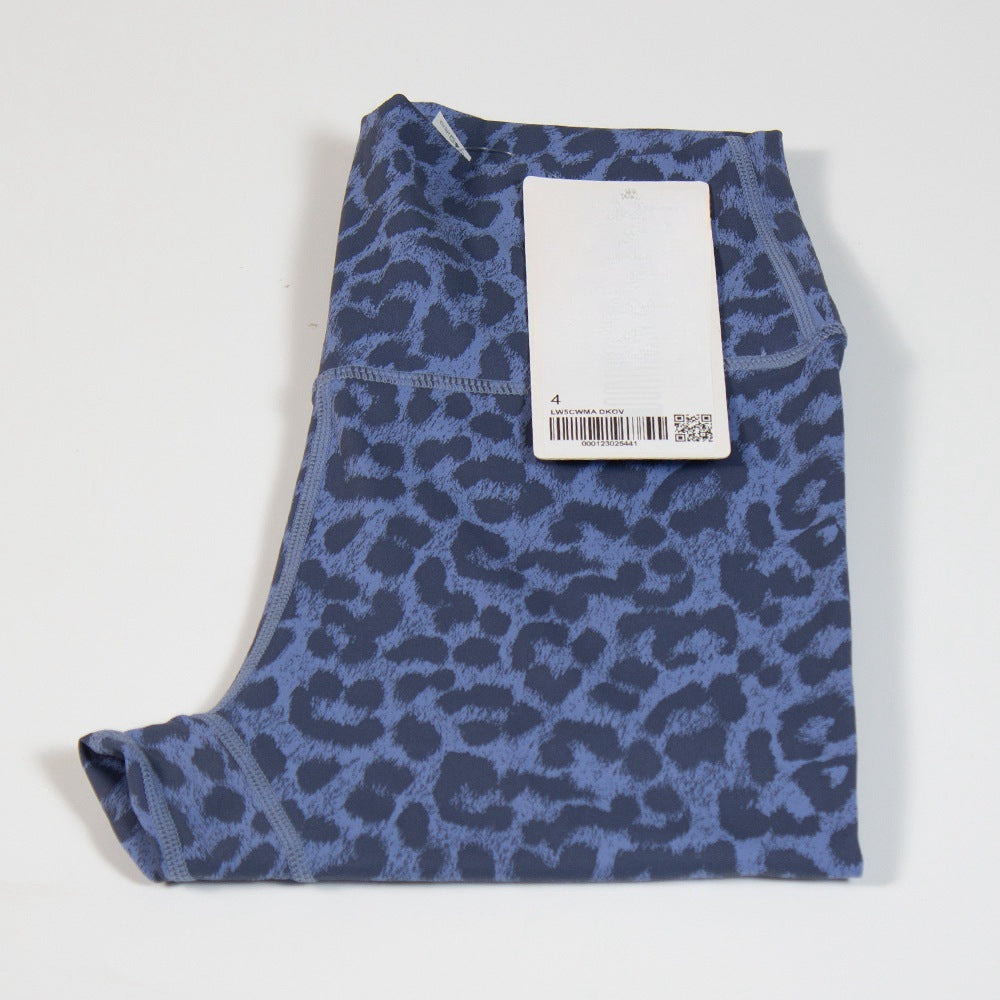 High-Waist Yoga-Hose mit Print