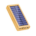 Solar Powerbank Holzmaserung mit LED-Licht – Bild 1 | LuxeStyle