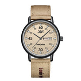 Farbe: Schwarz Gehäuse Khaki Armband