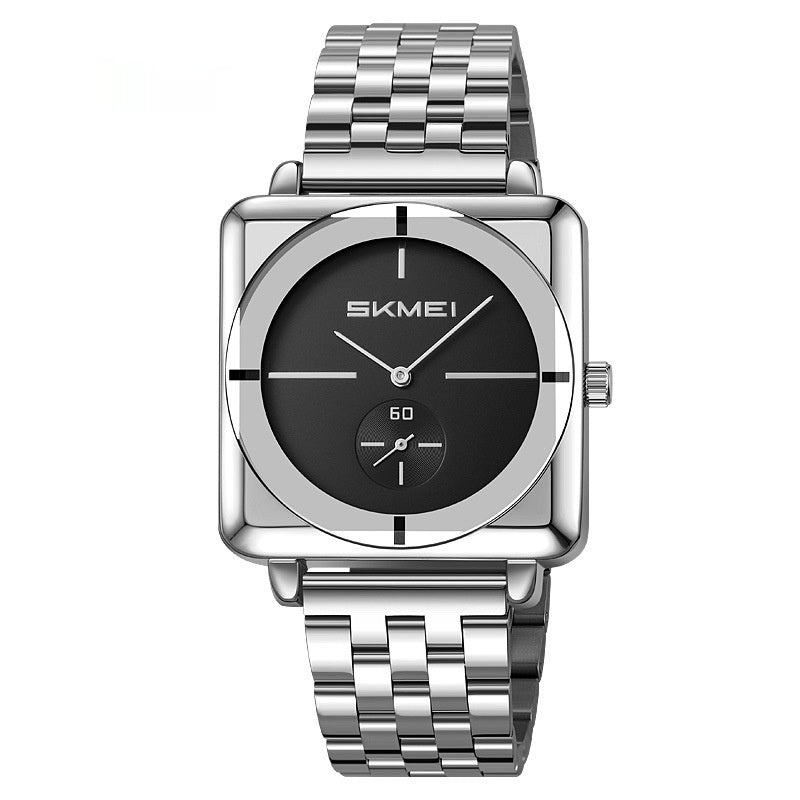 Quarz-Armbanduhr mit separater Sekundenanzeige