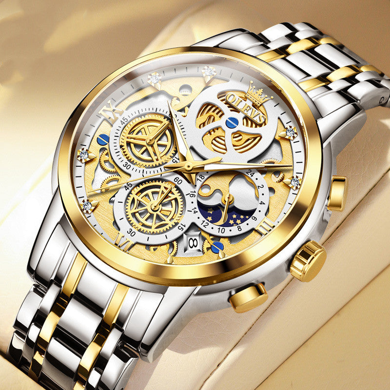 Herren Quarzuhr mit Chronograph | LuxeStyle