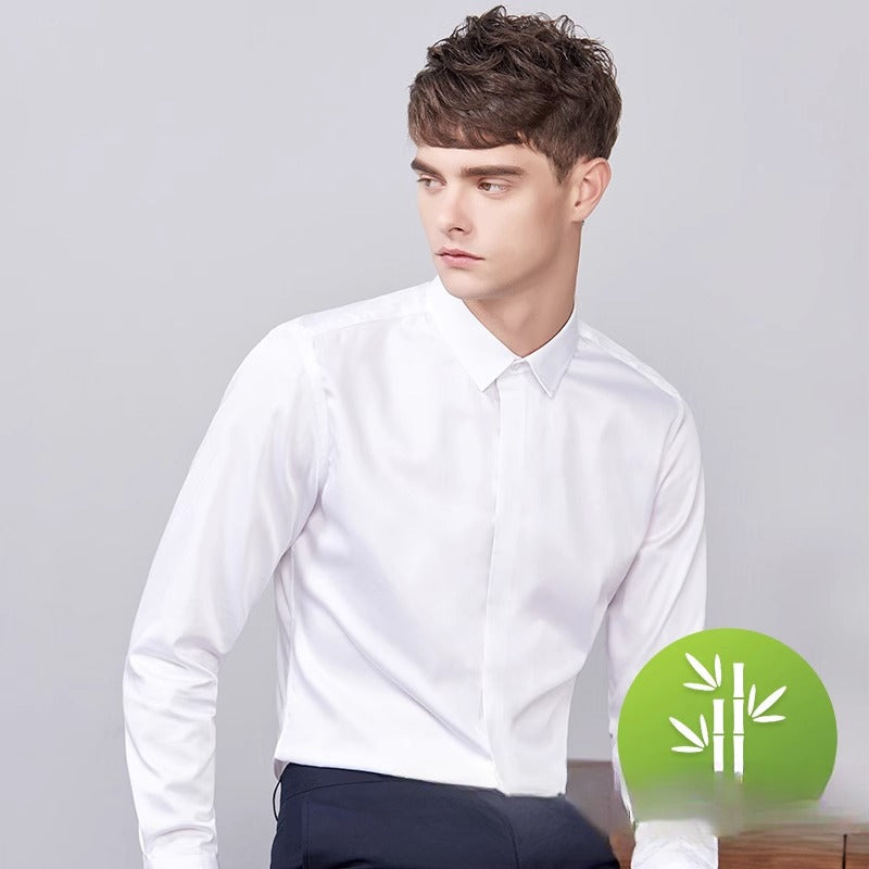 Bambusfaser Stretch Businesshemd für Herren – Bild 5 | LuxeStyle