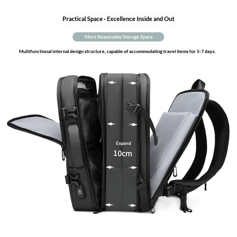 Grosser verstellbarer Laptop-Rucksack mit Reisetasche